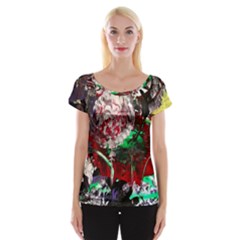 Dedelion Cap Sleeve Top by bestdesignintheworld