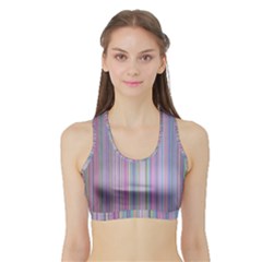 Broken Tv Screen Sports Bra With Border by dressshop