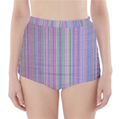 Broken Tv Screen High-waisted Bikini Bottoms by dressshop