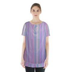 Broken Tv Screen Skirt Hem Sports Top by dressshop