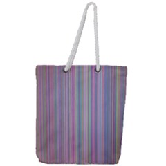Broken Tv Screen Full Print Rope Handle Tote (large) by dressshop