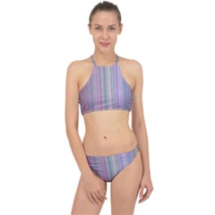 Broken Tv Screen Racer Front Bikini Set by dressshop