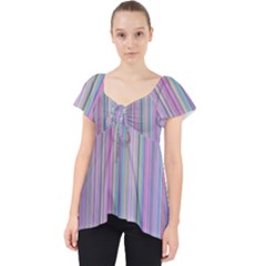 Broken Tv Screen Lace Front Dolly Top by dressshop