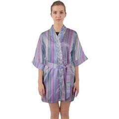 Broken Tv Screen Quarter Sleeve Kimono Robe by dressshop