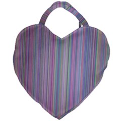 Broken Tv Screen Giant Heart Shaped Tote by dressshop