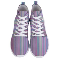 Broken Tv Screen Men s Lightweight High Top Sneakers by dressshop