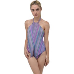 Broken Tv Screen Go With The Flow One Piece Swimsuit by dressshop
