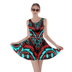 Blue And Red Bandana Skater Dress by dressshop