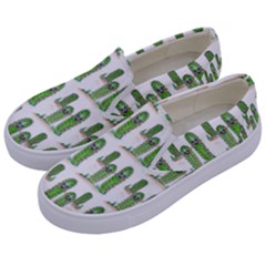 Prickle Plants Kids  Canvas Slip Ons by ArtByAng