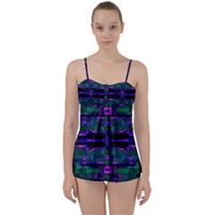 Abstract Pattern Desktop Wallpaper Babydoll Tankini Set by Nexatart