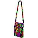 Background Color Art Pattern Form Multi Function Travel Bag View1