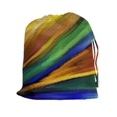 Graffiti Painting Pattern Abstract Drawstring Pouch (xxl) by Nexatart