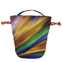 Graffiti Painting Pattern Abstract Drawstring Bucket Bag by Nexatart