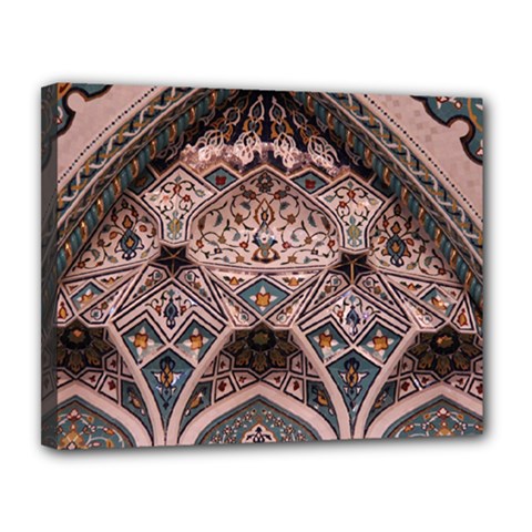 Pattern Decoration Art Architecture Canvas 14  X 11  (stretched) by Nexatart