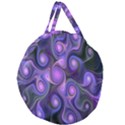 Abstract Pattern Fractal Wallpaper Giant Round Zipper Tote View2