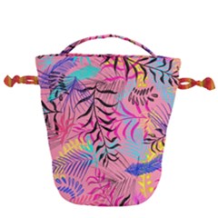 Illustration Reason Leaves Design Drawstring Bucket Bag by Nexatart