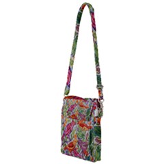 Art Flower Pattern Background Multi Function Travel Bag by Nexatart