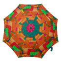 Pattern Texture Background Color Hook Handle Umbrellas (Small) View1