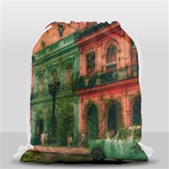 Havana Cuba Architecture Capital Drawstring Bag (small) by Nexatart