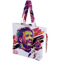 Mo Salah The Egyptian King Drawstring Tote Bag by 2809604