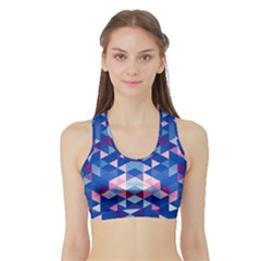 Digital Art Art Artwork Abstract Sports Bra With Border by Sapixe
