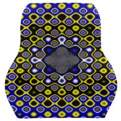 Digital Art Background Yellow Blue Car Seat Back Cushion  by Sapixe