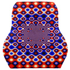 Digital Art Background Red Blue Car Seat Back Cushion  by Sapixe