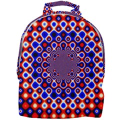 Digital Art Background Red Blue Mini Full Print Backpack by Sapixe