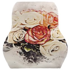 Flowers Background Wallpaper Art Car Seat Back Cushion  by Sapixe