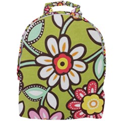 Flowers Fabrics Floral Design Mini Full Print Backpack by Sapixe