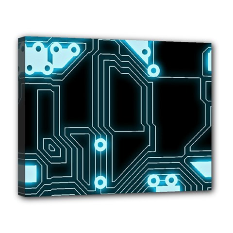Seamless Repeat Repetitive Canvas 14  X 11  (stretched) by Sapixe