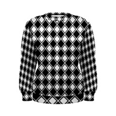 Square Diagonal Pattern Seamless Women s Sweatshirt by Sapixe