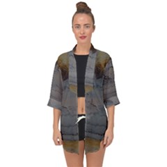 Acid Open Front Chiffon Kimono by WILLBIRDWELL