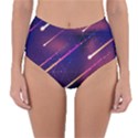 Meteor Shower 1 Reversible High-Waist Bikini Bottoms View3