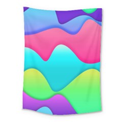 Lines Curves Colors Geometric Lines Medium Tapestry by Sapixe