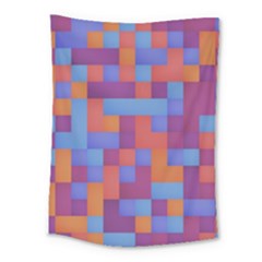 Squares Background Geometric Modern Medium Tapestry by Sapixe