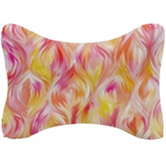 Pretty Painted Pattern Pastel Seat Head Rest Cushion by Sapixe