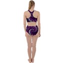 Fractal Background Swirl Art Skull Racer Back Bikini Set View2
