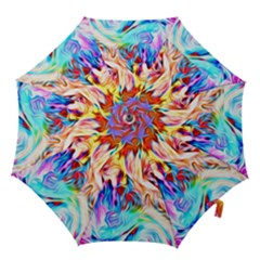 Background Drips Fluid Colorful Hook Handle Umbrellas (medium) by Sapixe