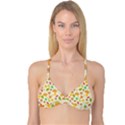 Thanksgiving pattern Reversible Tri Bikini Top View1