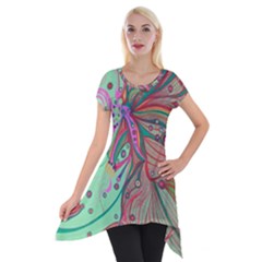 Sisterhood Short Sleeve Side Drop Tunic by nicholakarma