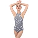 Christmas pattern Cross Front Low Back Swimsuit View1