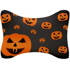 Halloween Pumpkin Autumn Fall Seat Head Rest Cushion by Sapixe