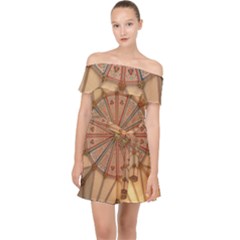 York Minster Chapter House Off Shoulder Chiffon Dress by Sapixe