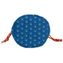 Quebec French Royal Fleur De Lys Elegant Pattern Blue Blue Quebec Fleur De Lys Pattern Blue Drawstring Bucket Bag View3
