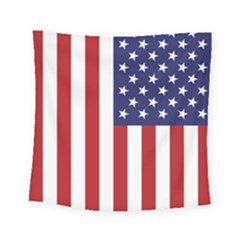 Us Flag Stars And Stripes Maga Square Tapestry (small) by snek