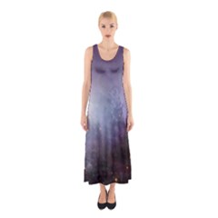 Orion Nebula Pastel Violet Purple Turquoise Blue Star Formation Sleeveless Maxi Dress by genx