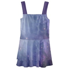 Orion Nebula Pastel Violet Purple Turquoise Blue Star Formation Kids  Layered Skirt Swimsuit by genx