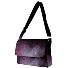 Eagle Nebula Wine Pink And Purple Pastel Stars Astronomy Full Print Messenger Bag by genx