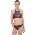 Christmas Tree cluster red stars nebula constellation Astronomy Racer Front Bikini Set View1